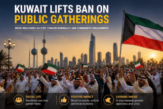 Kuwait lifts ban on public gatherings