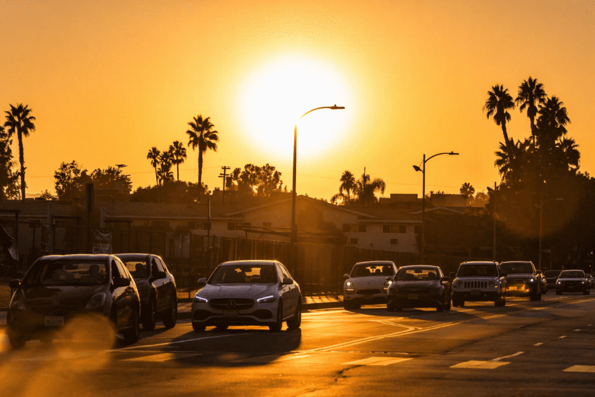 How can I protect my car when the weather is scorching?