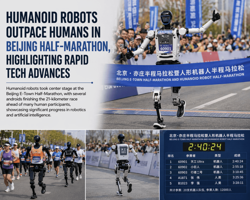 Humanoid Robots Outpace Humans in Beijing Half-Marathon, Highlighting Rapid Tech Advances