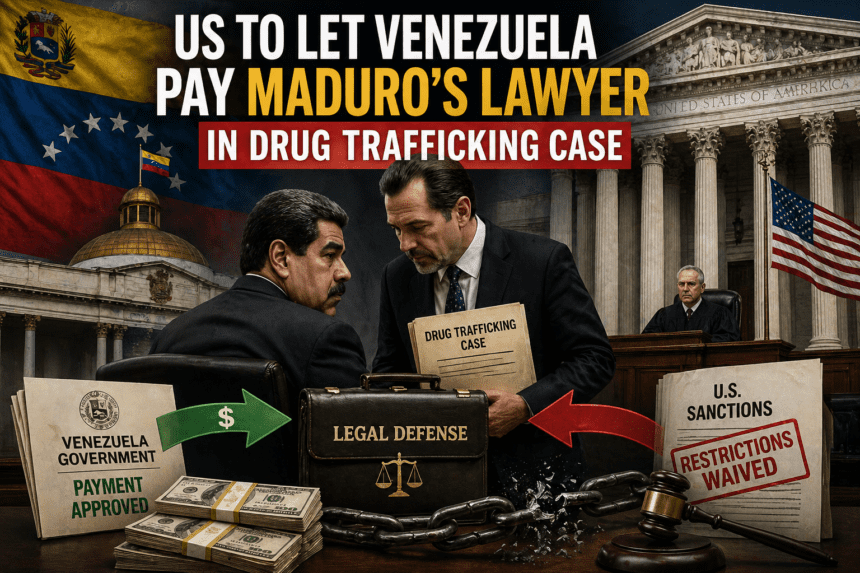 US to let Venezuela pay Maduro’s lawyer in drug trafficking case
