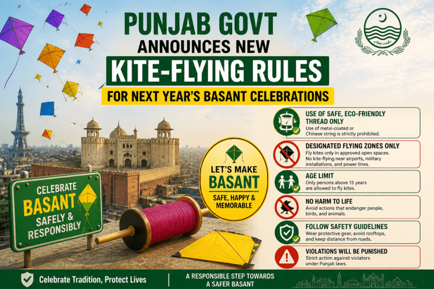 Punjab govt announces new kite-flying rules for next year's Basant celebrations
