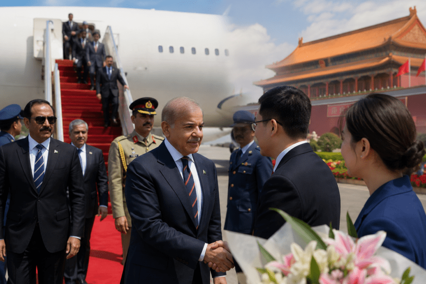 PM Shehbaz Lands in China on 4-Day Visit