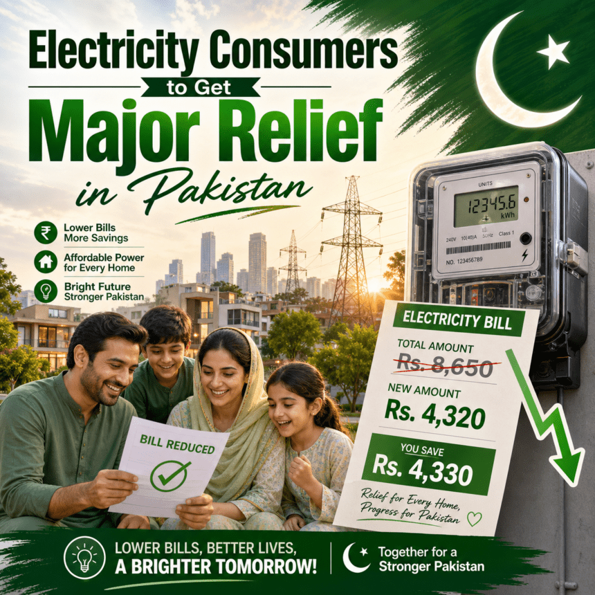 Electricity Consumers to Get Major Relief in Pakistan