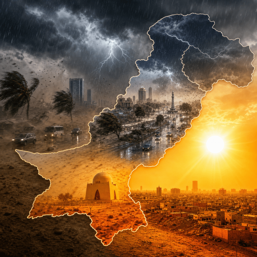 Heatwaves Scorch Sindh as Rain and Dust Storms Target Central Pakistan