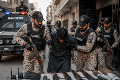 Karachi Rangers raid nets suspect, weapons cache in late-night operation