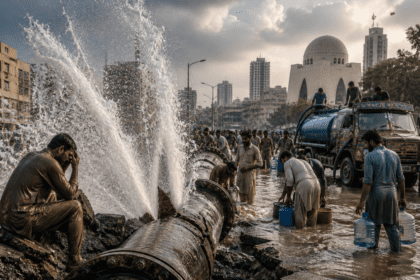 Karachi’s taps run dry as power failure triggers pipeline bursts
