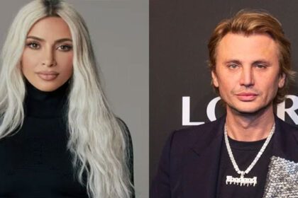Kim Kardashian and Lewis Hamilton at a Public Event