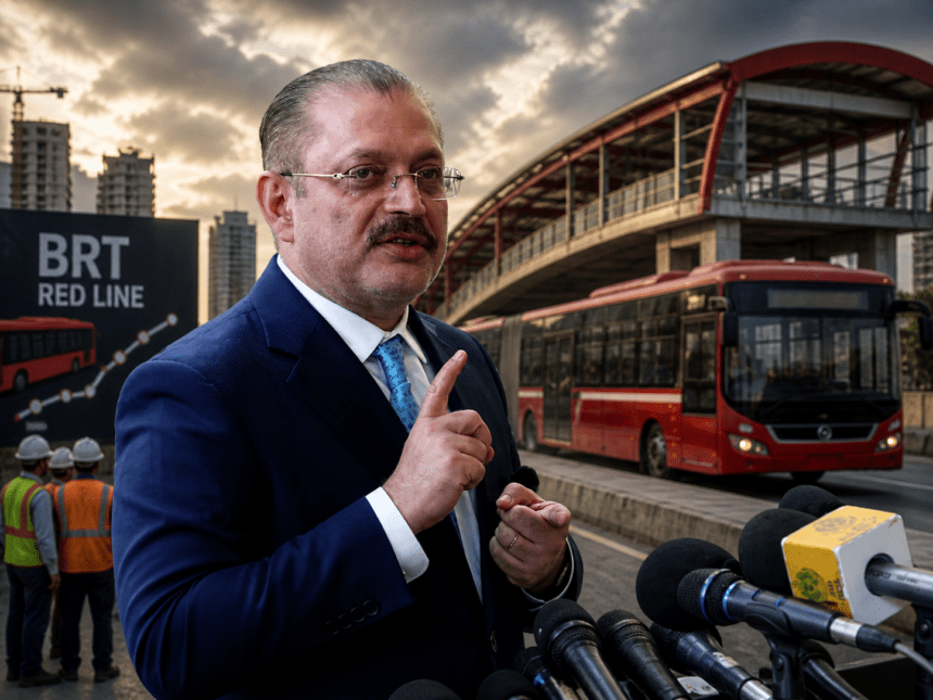 Sharjeel Memon Defends Red Line BRT Pace Amid Construction Hurdles