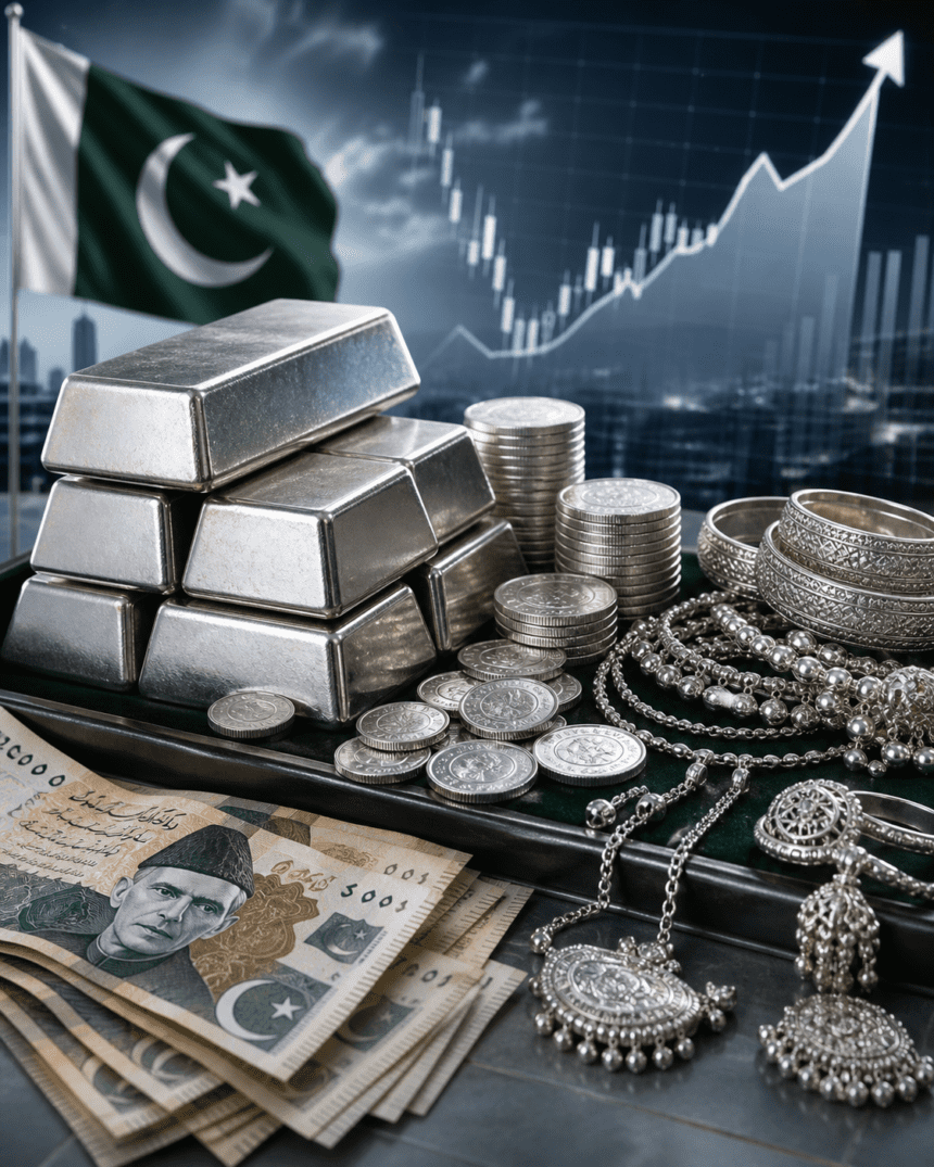 Silver Prices Hold Steady in Pakistan as Market Eyes Global Trends