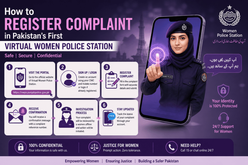 How to register complaint in Pakistan’s first virtual women police station