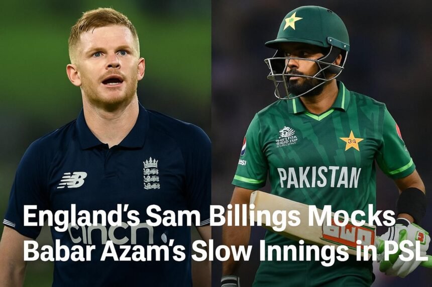 England’s Sam Billings Mocks Babar Azam’s Slow Innings in PSL