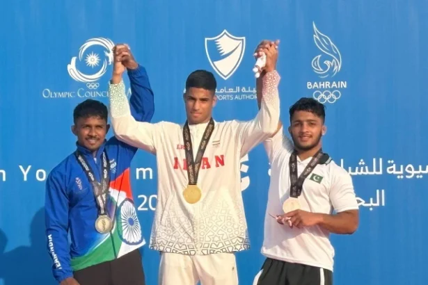 Pakistan’s Hassan Ali clinches wrestling bronze at Asian Youth Games