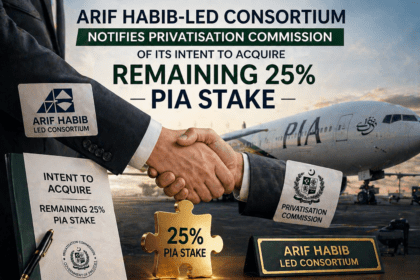 Arif Habib-led consortium notifies Privatization Commission of intent to buy remaining 25% PIA stake