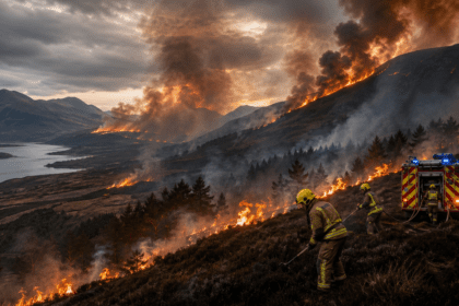 Series of wildfires breaks out across Scotland during ‘extreme’ alert