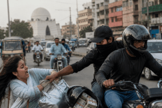 Karachi Crime Video Shows Robbers Snatching Cash-Filled Helmet, Silver Bag
