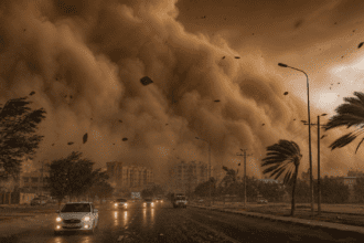 Dust Storm Warning Issued for Central and Southern Regions