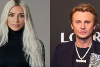 Kim Kardashian and Lewis Hamilton at a Public Event