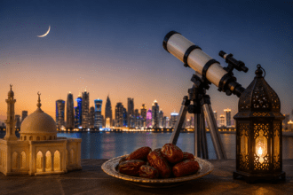 Qatar Astronomers Project Eid Al-Adha for June 17
