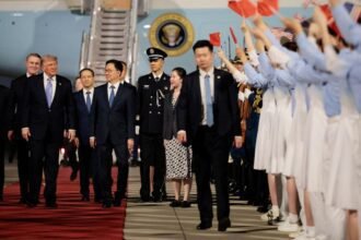 Trump lands in Beijing for high-stakes talks with Xi as trade and North Korea loom large