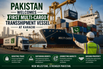 Pakistan welcomes first multi-cargo transshipment vessel at Karachi