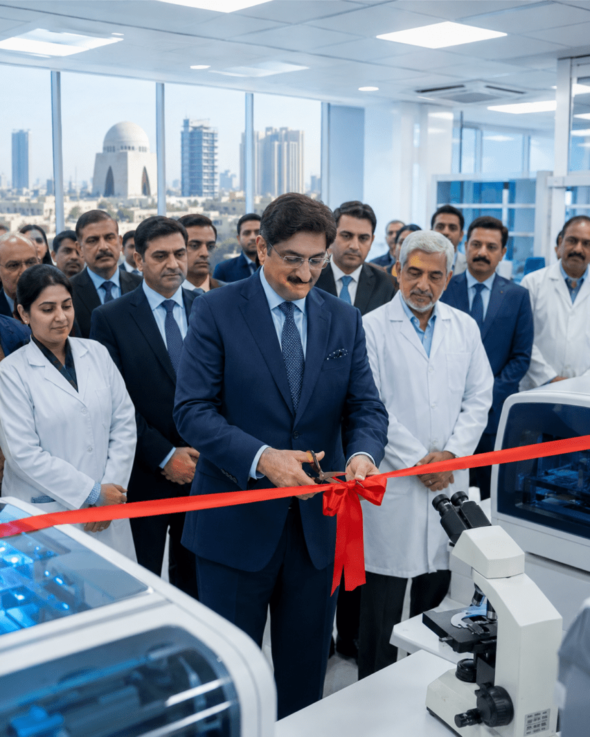 CM Sindh Inaugurates State-of-the-Art Diagnostic Lab in Karachi