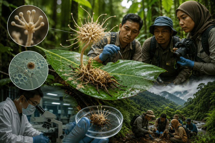 Researchers identify hyperparasitic fungus in Borneo’s rainforests