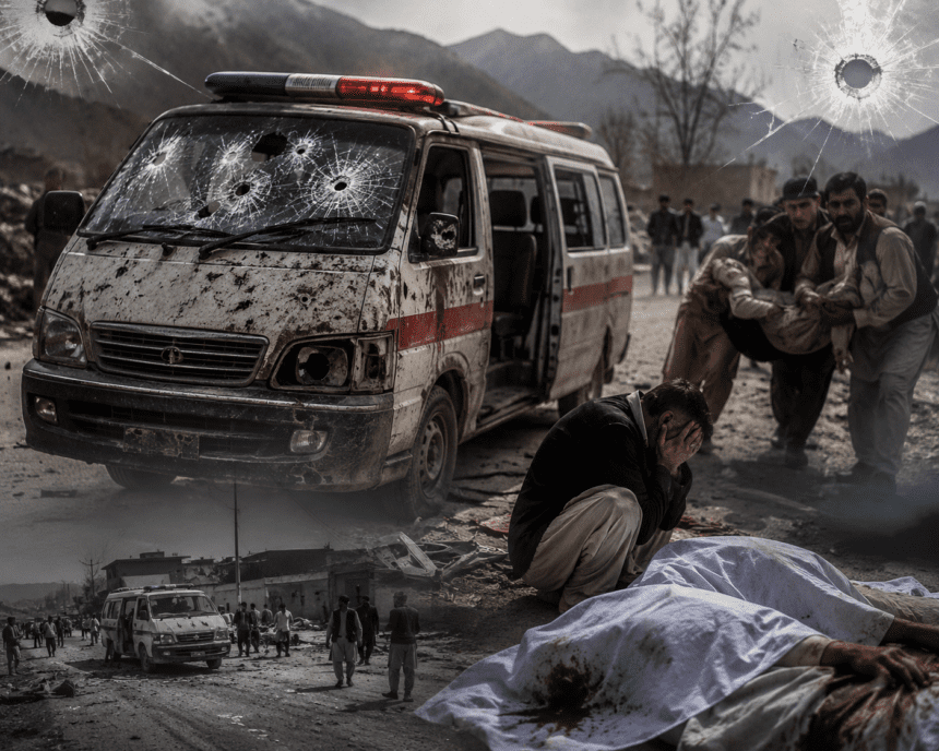 Four killed in ambush on ambulance in Bannu