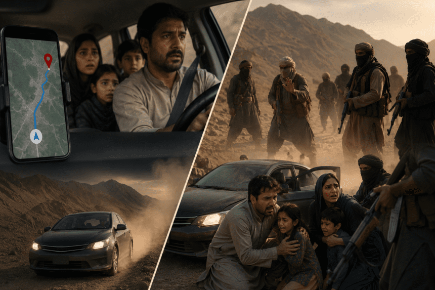 Wrong turn on Google Maps leaves Karachi family stranded in Balochistan ambush