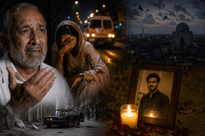 Five-hour wait for help as Karachi man killed, wife left bleeding