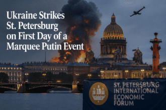 Ukraine Strikes St. Petersburg on Opening Day of Major Russian Event