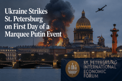 Ukraine Strikes St. Petersburg on Opening Day of Major Russian Event