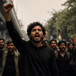  ‘Cockroach’ Youth Group Founder Leads First Street Protest After Arrival in India