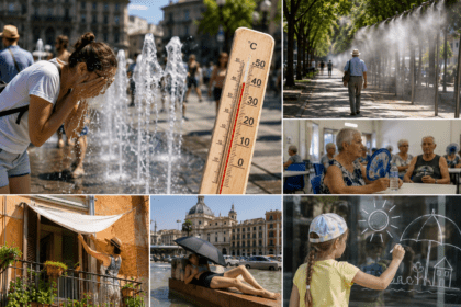 From cool-down spots to chalk on windows: How Europe is coping