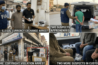 FIA Arrests Four in Lahore Over Illegal Currency Exchange and Copyright Violations