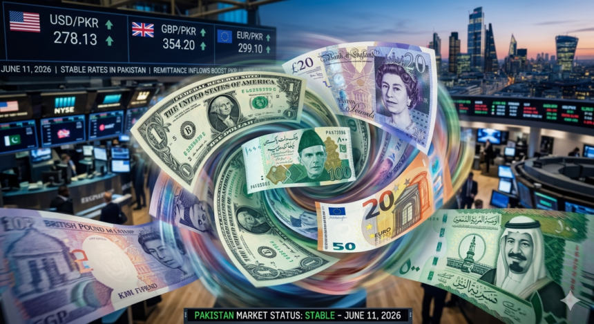Dollar and Other Currency Rates Remain Stable in Pakistan — June 11, 2026