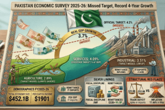 Pakistan Economy Records 3.7% Growth in FY26, Misses Official Target
