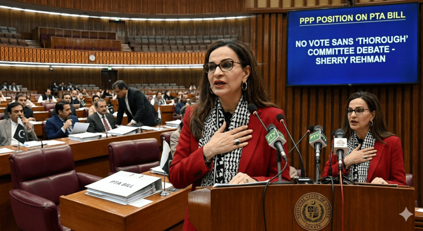 PPP Won’t Support PTA Bill Without Thorough Senate Committee Review, Says Sherry Rehman
