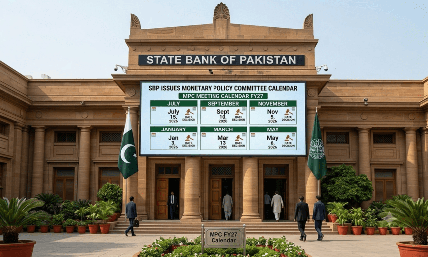 SBP Issues Monetary Policy Committee Calendar for FY27