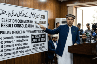 GB Election Commission Stops Result Consolidation Until Re-Polling in Five Constituencies