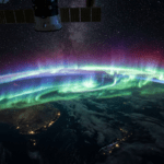 Southern Lights Time-lapse Filmed from Space