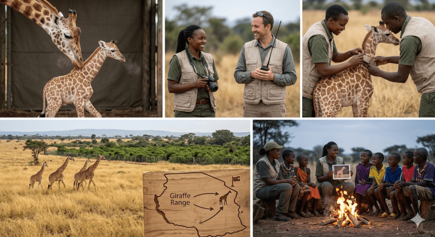 New arrival at zoo offers lifeline for endangered Rothschild’s giraffe population