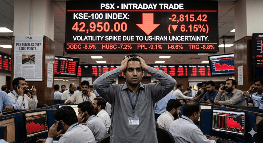 PSX Tumbles Over 2,800 Points Amid Uncertainty Over US-Iran Talks