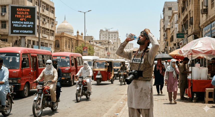 Karachi sizzles as feels-like temperature reaches 49°C