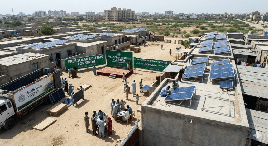 Sindh Govt Announces 500,000 Free Solar Systems for Low-Income Families