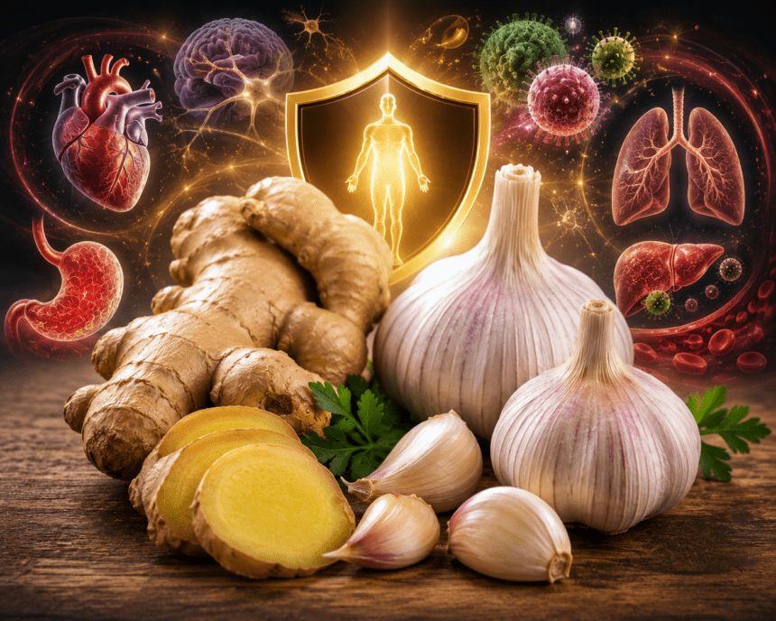Ginger and GarlicWhich Diseases Can Be Reduced by Eating Them