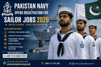 Pakistan Navy Opens Registration for Sailor Jobs 2026