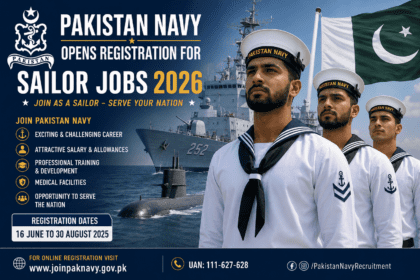 Pakistan Navy Opens Registration for Sailor Jobs 2026