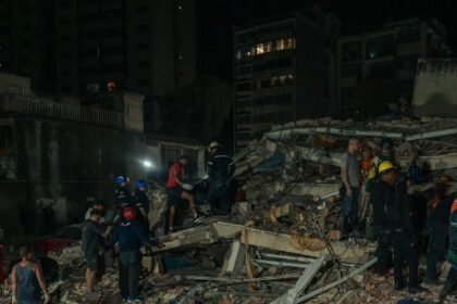 Rescuers Search for Earthquake Survivors