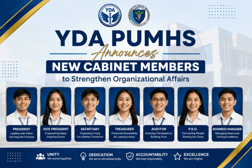 YDA PUMHS Announces New Cabinet Members to Strengthen Organizational Affairs