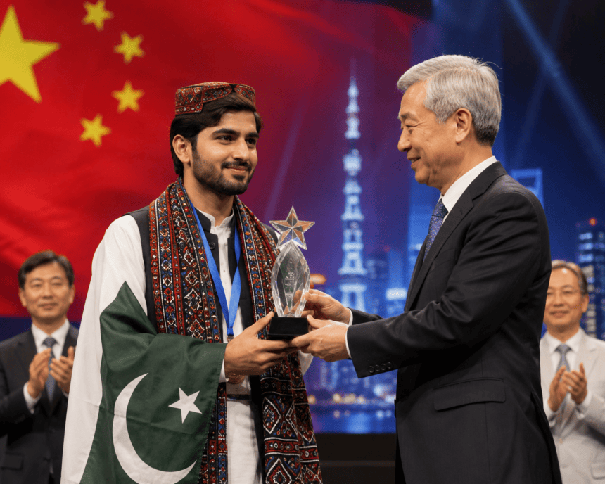 Balochistan Student Receives Progress Star Award in China